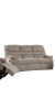 Luxurious Velvet Light Brown Color 3-Seater Manual Recliner Sofa Couch Manual Motion Plush Armrest Living Room Furniture 1pc Sofa Couch