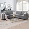 [VIDEO provided] [New] 91*91" Modern Upholstered Living Room Sectional Sofa, L Shape Furniture Couch with 3 Pillows