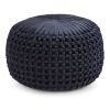 Renee - Round Pouf - Navy