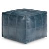 Manning - Square Pouf - Teal