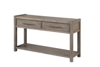 Bridgevine Home Cypress Lane 54 inch Sofa Table, No Assembly Required, White Oak Finish