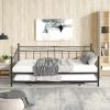 Metal Daybed with Pop-up Trundle