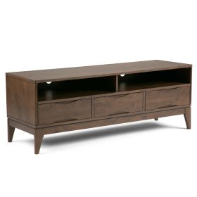 Harper - TV Media Stand - Walnut Brown