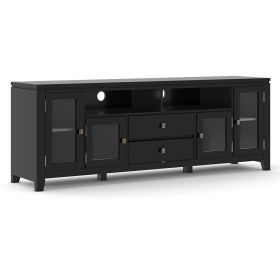 Cosmopolitan - 72" Wide TV Media Stand - Black