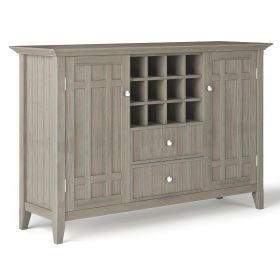 Bedford - Sideboard Buffet and Wine Rack - Distressed Grey