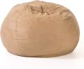 Comfortable High-Density Foam Bean Bag Chair for Kids and Adults, with Removable Microsuede Cover, Ideal Reading and Bedroom Floor Lounge, Tuscany