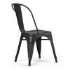 Fletcher - Metal Dining Side Chair (Set of 2) - Distressed Black / Copper