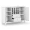 Bedford - Sideboard Buffet and Wine Rack - White