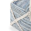 Cowan - Square Pouf - Blue / Natural