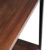 Skyler - Console Sofa Table - Dark Cognac Brown