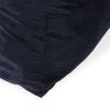 Allea Velveteen Bean Bag Chair with Armrests, Midnight Blue