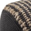 Larissa - Round Braided Pouf - Natural