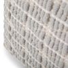 Noreen - Square Pouf - Light Blue / White