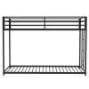 Same as original B083124170 Adam Twin over Twin Metal Bunk, Black