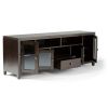 Cosmopolitan - 72" Wide TV Media Stand - Mahogany Brown