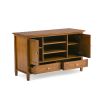 Warm Shaker - TV Media Stand - Light Golden Brown