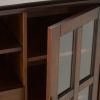 Artisan - Tall TV Media Stand - Russet Brown