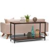 Skyler - Console Sofa Table - Dark Cognac Brown