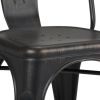 Fletcher - Metal Dining Side Chair (Set of 2) - Distressed Black / Copper