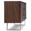 Lowry - Sideboard Buffet - Distressed Charcoal Brown