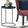 Monet - Metal Side Table - Black