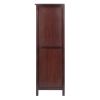 Brooke Jelly 4-Section Cupboard; Wine Storage; Walnut