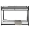 Same as original B083124170 Adam Twin over Twin Metal Bunk, Black