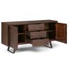 Lowry - Sideboard Buffet - Distressed Charcoal Brown