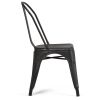 Fletcher - Metal Dining Side Chair (Set of 2) - Distressed Black / Copper