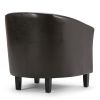 Austin - Tub Chair - Brown