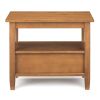 Warm Shaker - Narrow Side Table - Light Golden Brown