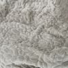 Yasmin 3 Foot Rounded Faux Fur Bean Bag, Grey Pebble Pattern