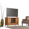 Warm Shaker - TV Media Stand - Light Golden Brown