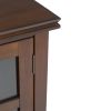 Artisan - Tall TV Media Stand - Russet Brown