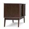 Draper - Mid Century Low TV Media Stand - Medium Auburn Brown