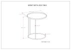 Monet - Metal Side Table - Black