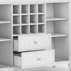 Bedford - Sideboard Buffet and Wine Rack - White