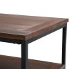 Skyler - Coffee Table - Dark Cognac Brown