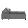 [VIDEO provided] [New] 91*91" Modern Upholstered Living Room Sectional Sofa, L Shape Furniture Couch with 3 Pillows