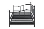 Metal Daybed with Pop-up Trundle