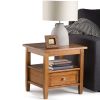 Warm Shaker - End Table - Light Golden Brown