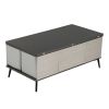 5 Pieces Lift Top Coffee Table Set with Storage Convertible Dining Table with Ottomans