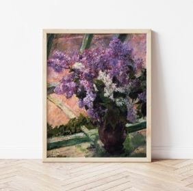 Lilac Tranquility Canvas Posters And Prints, Wall Art Pictures Suitable For Bathroom, Bedroom, Office, Living Room Home Wall Decoration, Unframed. (Option: 50x60)