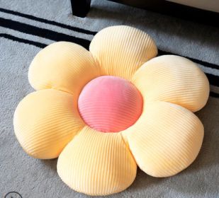 Bed and Breakfast Cushion Small Daisy Petal Cushion (Option: Flowers 6petals yellow-60cm)