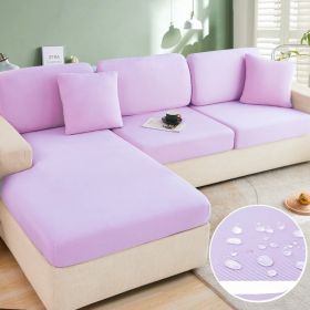 Ice Silk Elastic Sofa Hat Full Package Universal Set New Simple Modern Anti slip Sofa Cover Summer Cover (Color: Dream Purple)