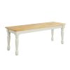 Kitchen Farmhouse Solid Wood Dining Bench