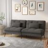 Convertible Futon Sofa Bed Upholstered Futon Couch Fabric Sleeper Sofa