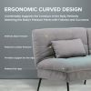 Convertible Futon Sofa Bed Upholstered Futon Couch Fabric Sleeper Sofa