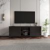 WESOME TV Stand Storage Media Console Entertainment Center with 2 Doors, Multiple Colors