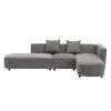 L-Shaped Sectional Luxury Modern Style Living Room Upholstery Sofa